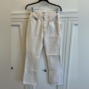 Agolde Cream Jeans size 25 but fits like 26